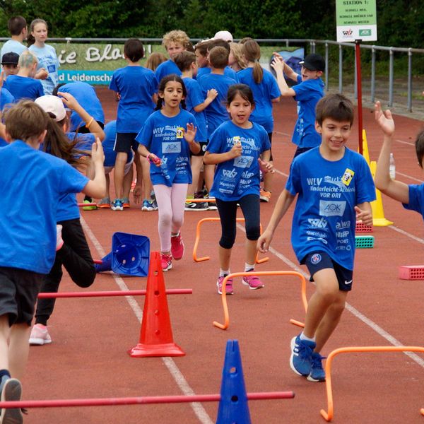 Kinderleichtathletik vor Ort am 28. Juni 2018 in Stuttgart-Degerloch