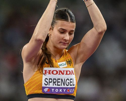 Sandrina Sprengel (VfB Stuttgart) bei der WM 2025 in Tokio.